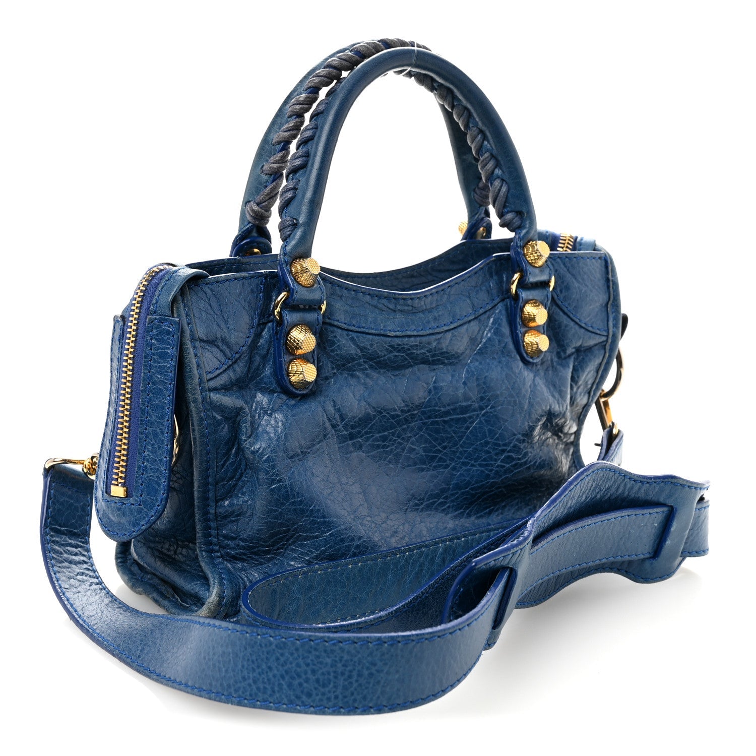 Agneau Giant 12 Gold Hardware Mini City Bleu Lazuli