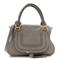 Calfskin Medium Marcie Satchel Cashmere Grey