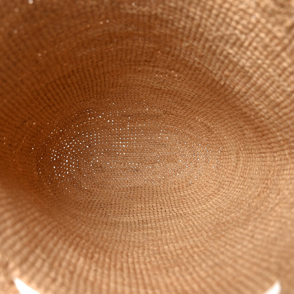 Raffia Mini Slit Tote Bag Natural Tan