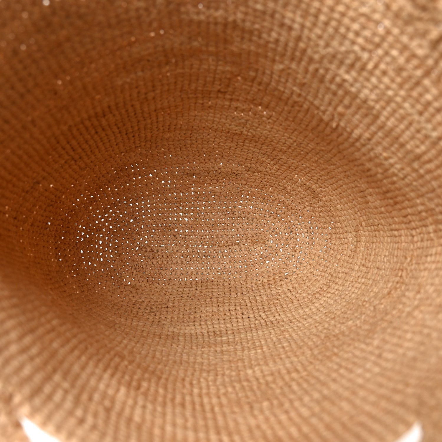 Raffia Mini Slit Tote Bag Natural Tan