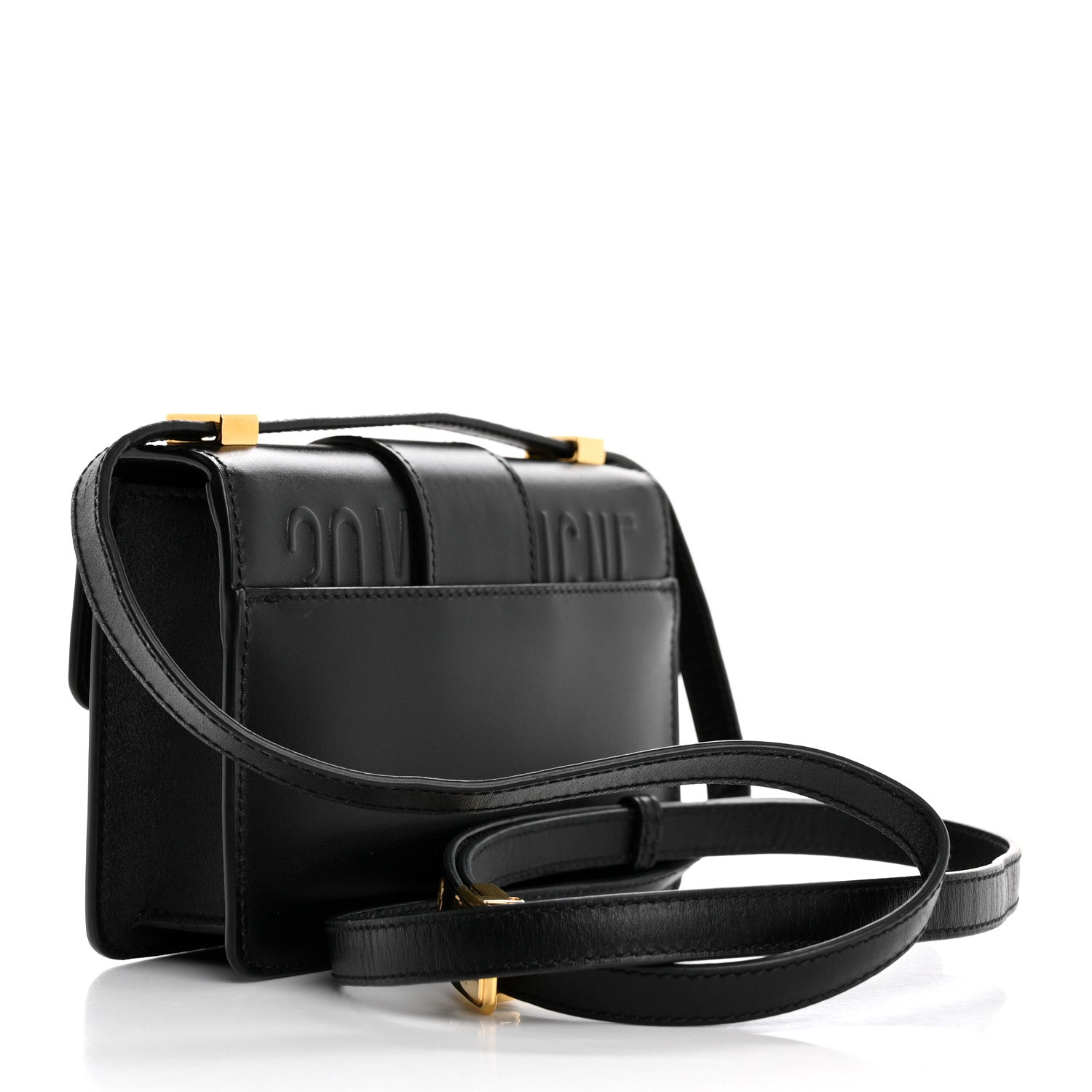 Smooth Calfskin Micro 30 Montaigne Flap Bag Black