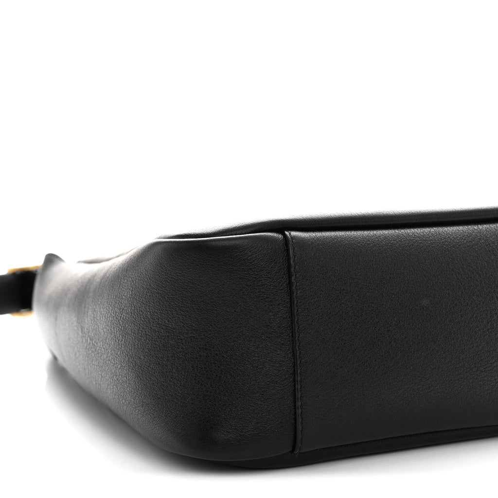 Smooth Calfskin Small Le 5 A 7 Soft Hobo Black