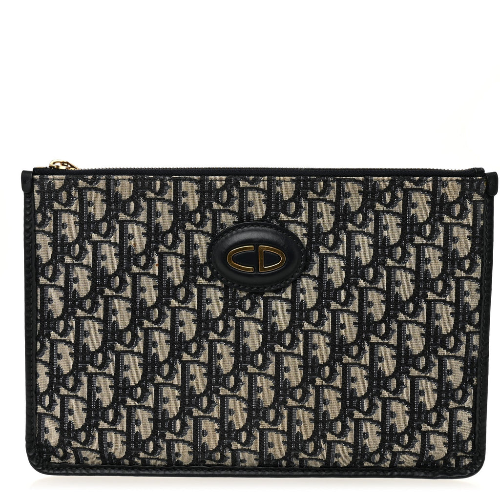 Oblique Monogram Pouch Clutch Blue