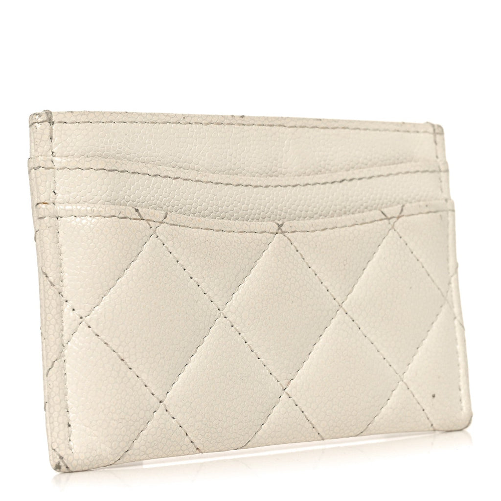 Caviar Quilted  Holder White