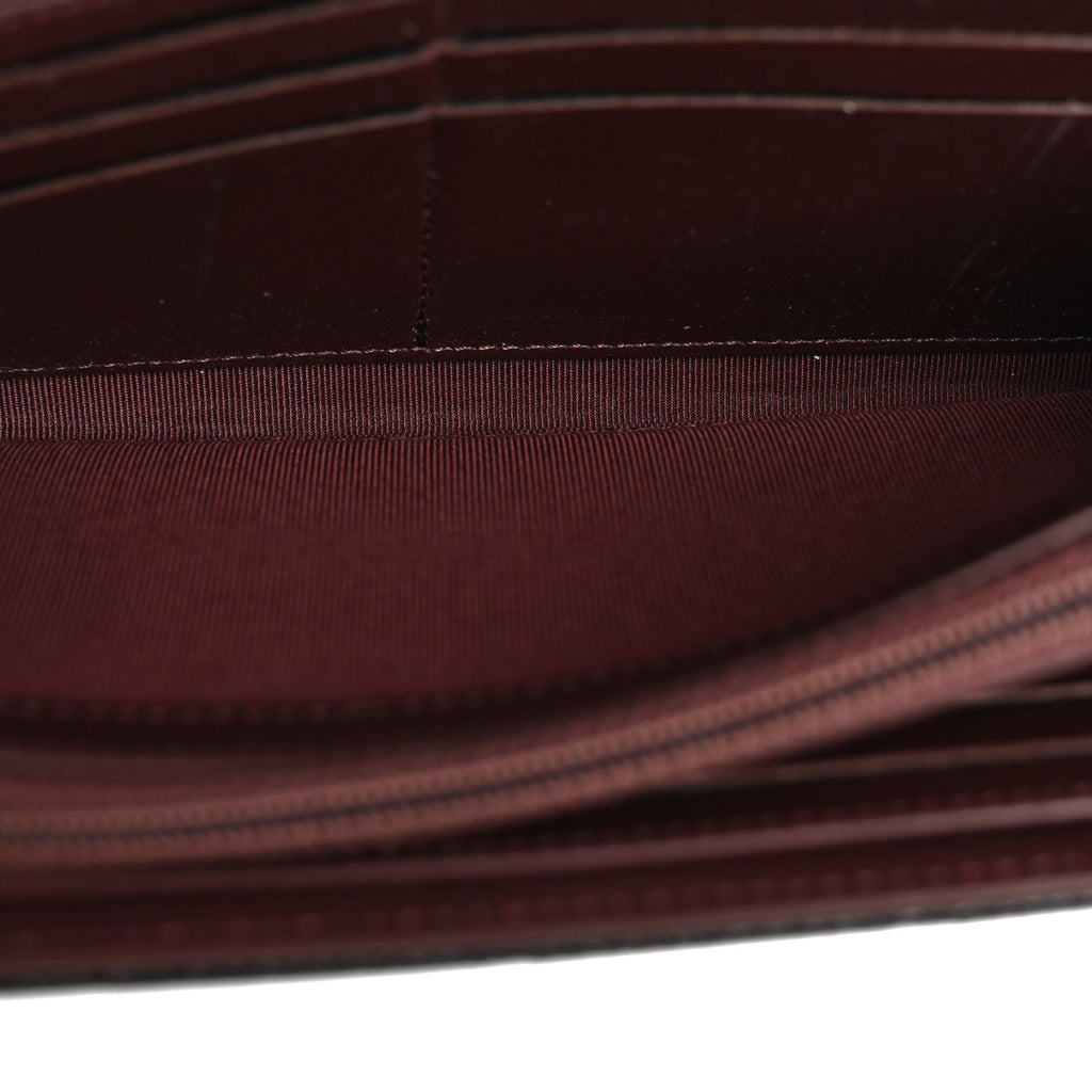 Caviar Quilted Large Gusset Flap Wallet Black