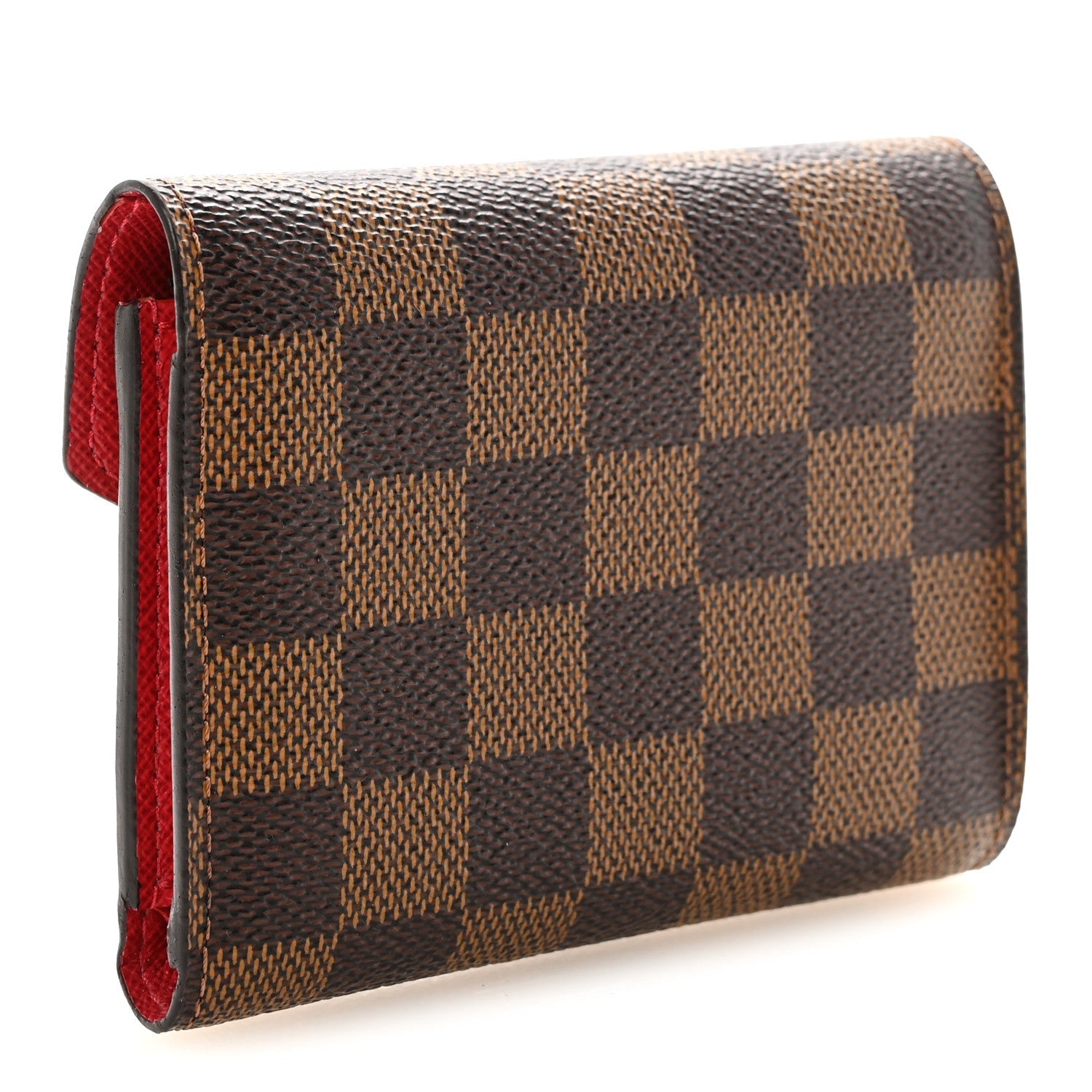 Damier Ebene Victorine Wallet Red