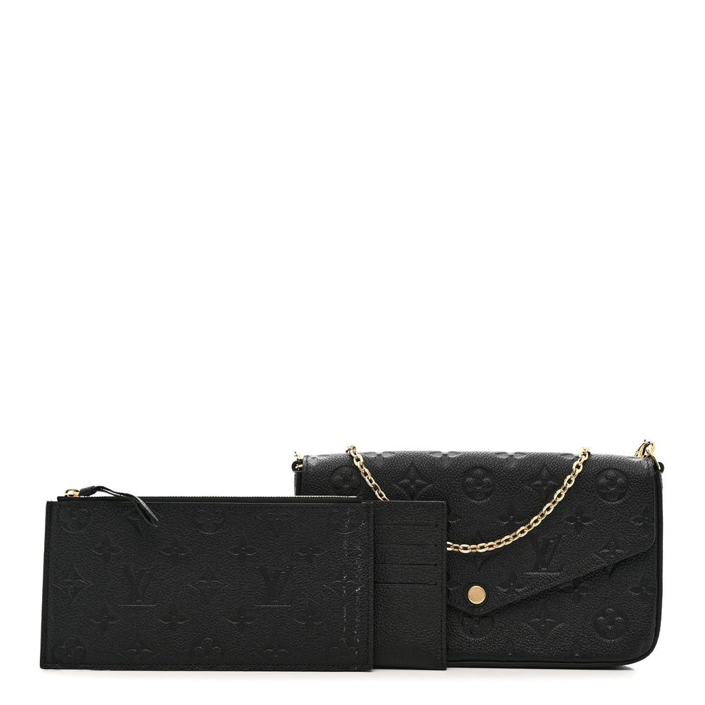 Empreinte Pochette Felicie Chain Wallet Black