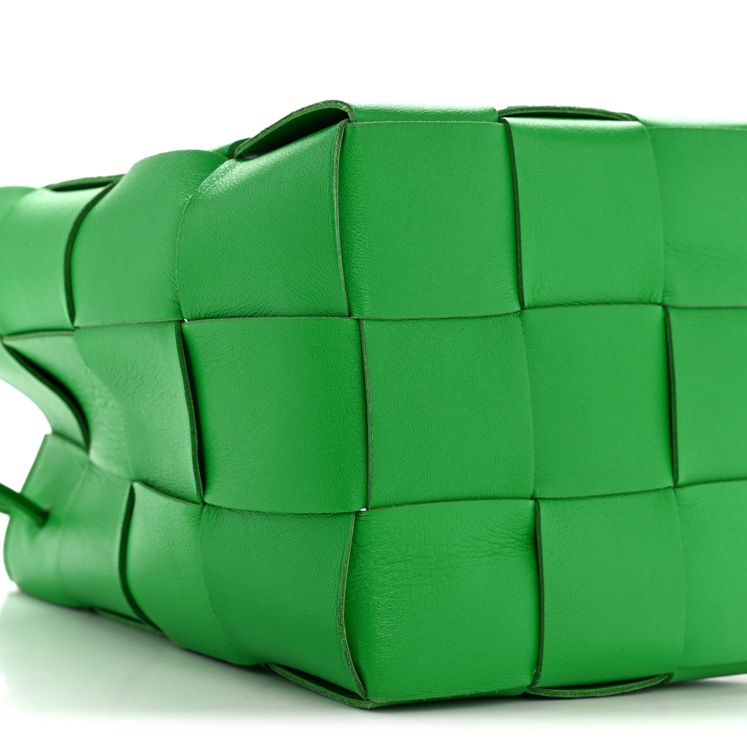 Nappa Maxi Intrecciato Small Cassette Bucket Bag Parakeet