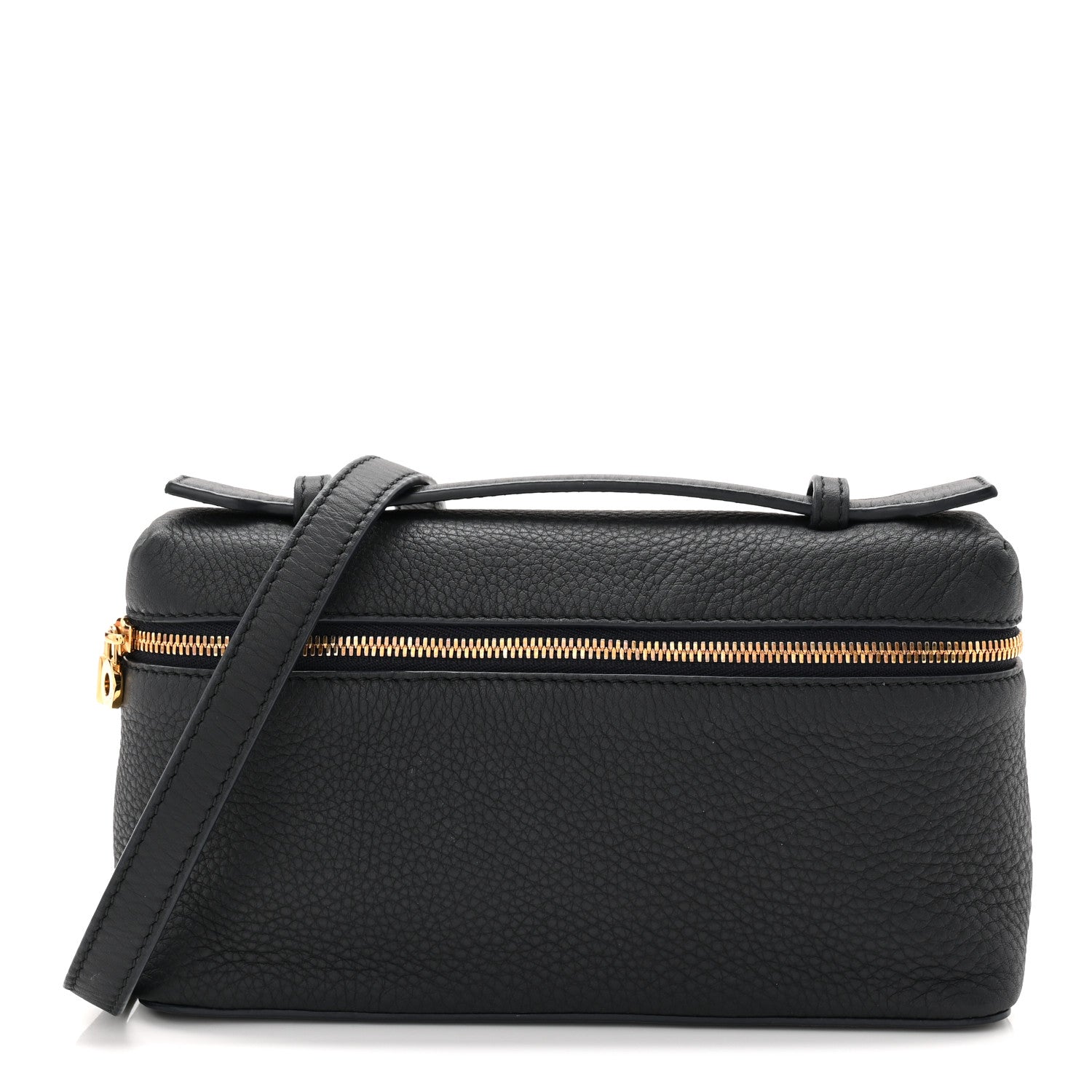 Grained Calfskin L19 Extra Pocket Pouch Navy