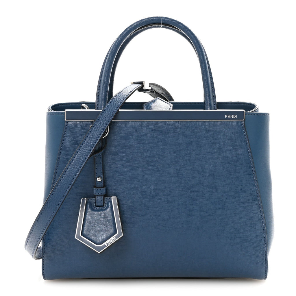 Vitello Elite Petite 2Jours Tote Blue Cobalto