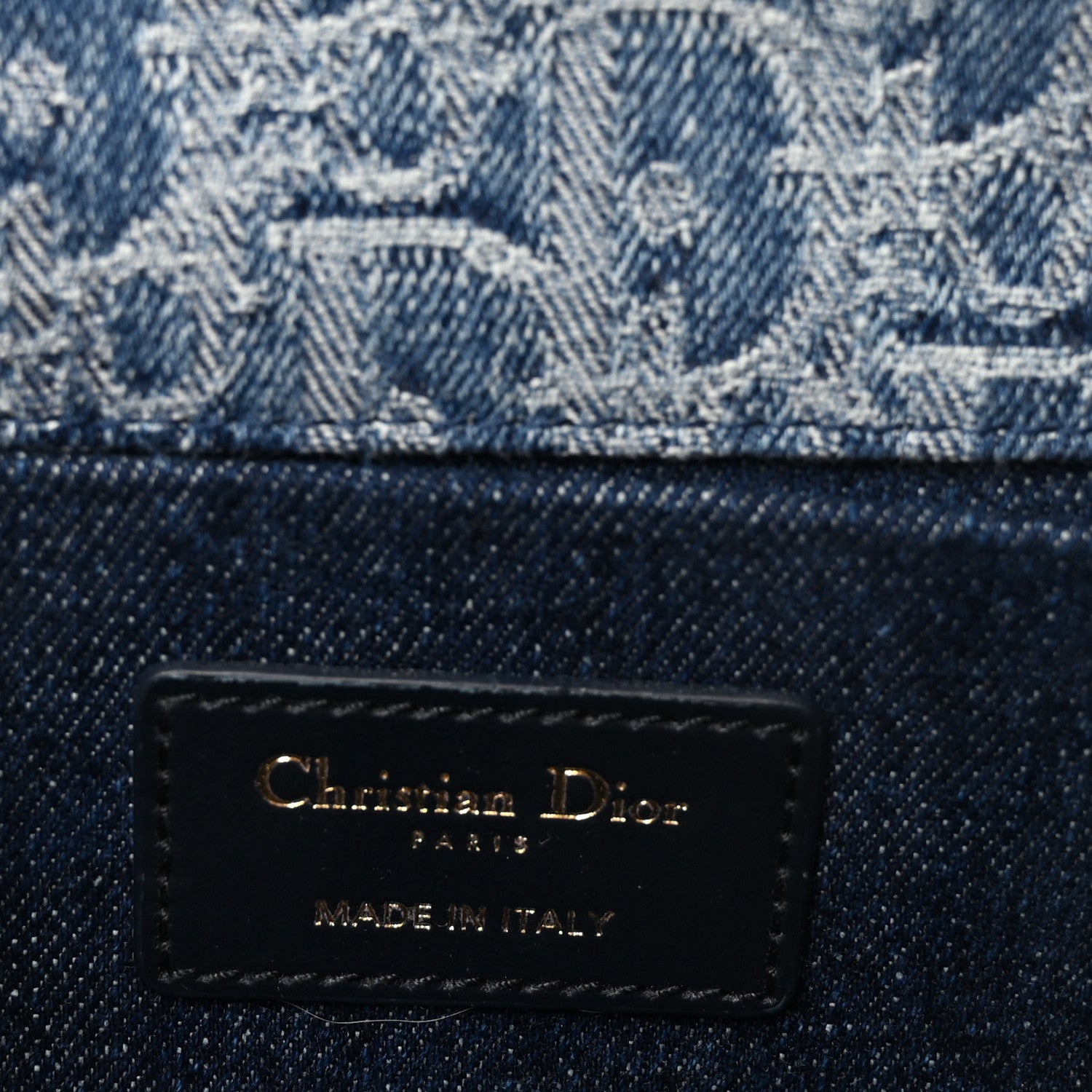 Denim Oblique 30 Montaigne East West Chain Flap Bag