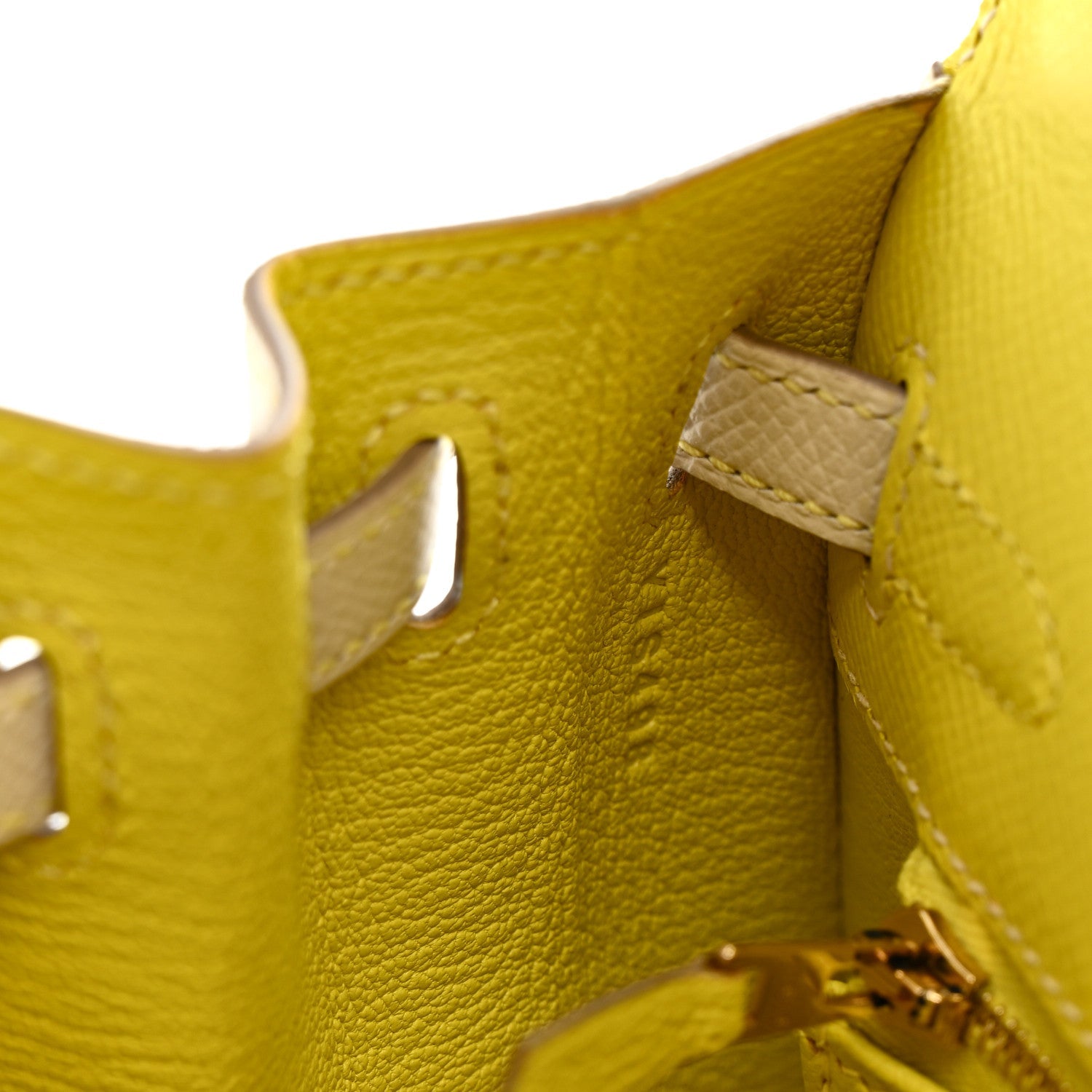 Epsom Bi-Color Horseshoe Sellier 25 Lime Craie