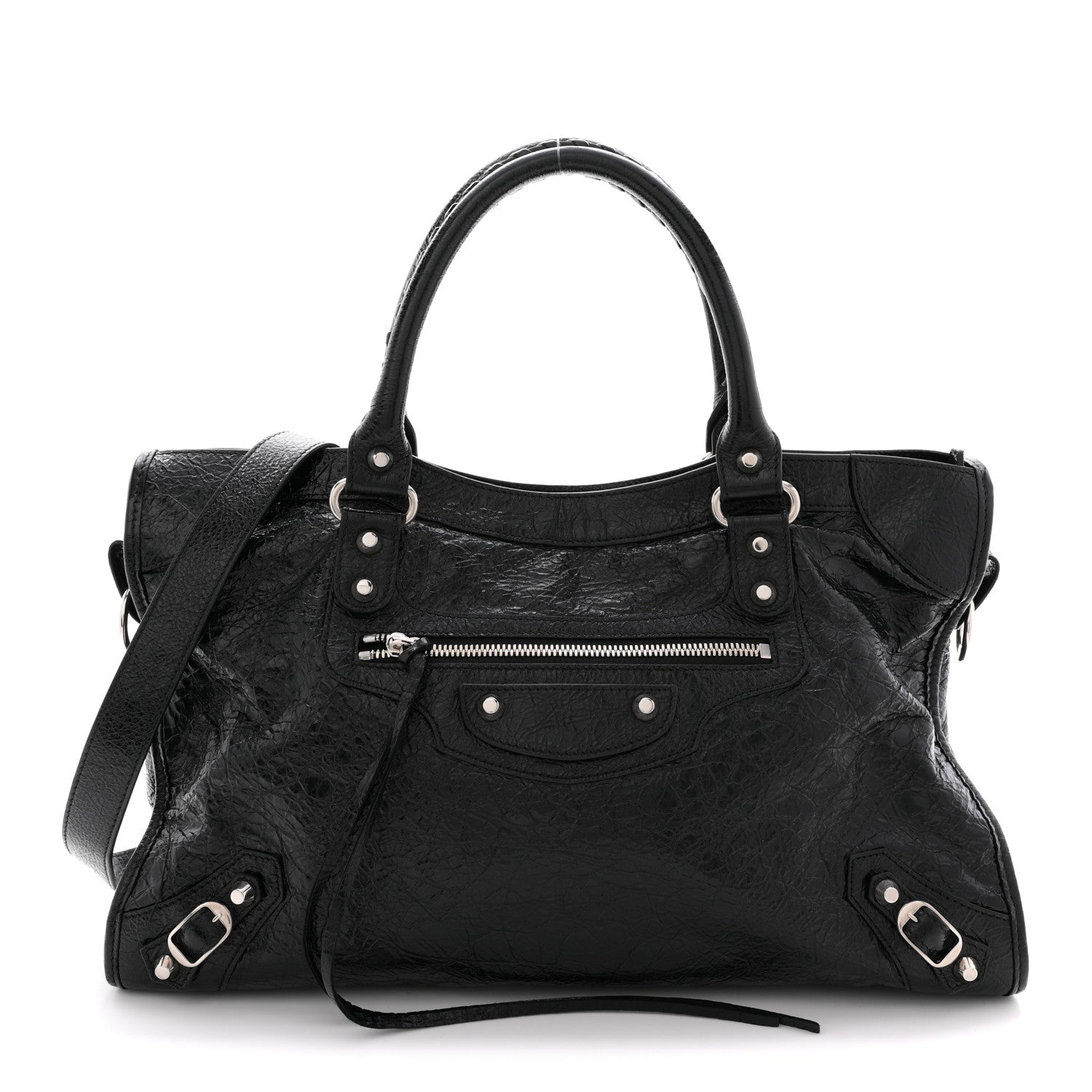 Agneau Arena Silver Hardware Medium Le City Black