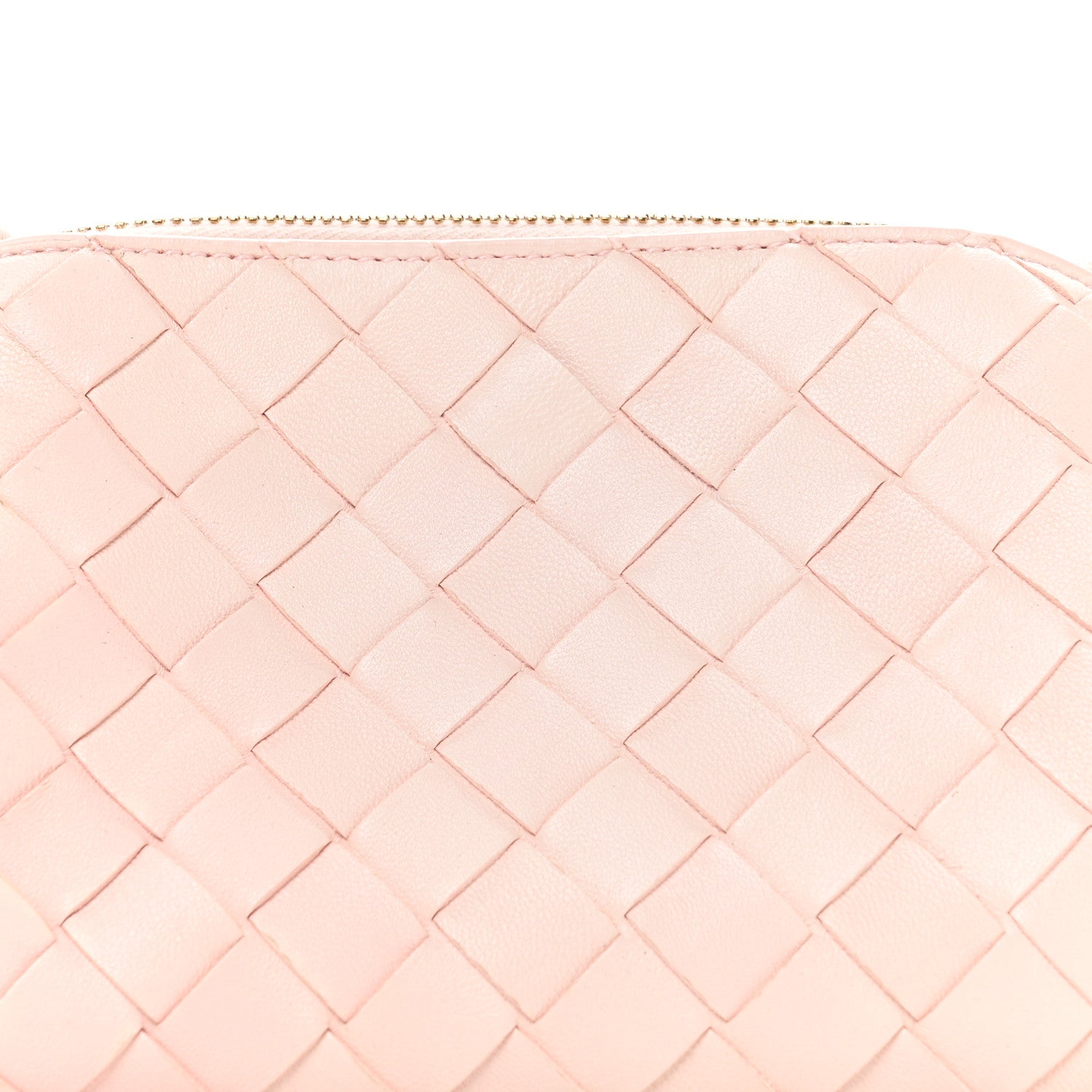 Nappa Intrecciato Concert Pouch Seashell