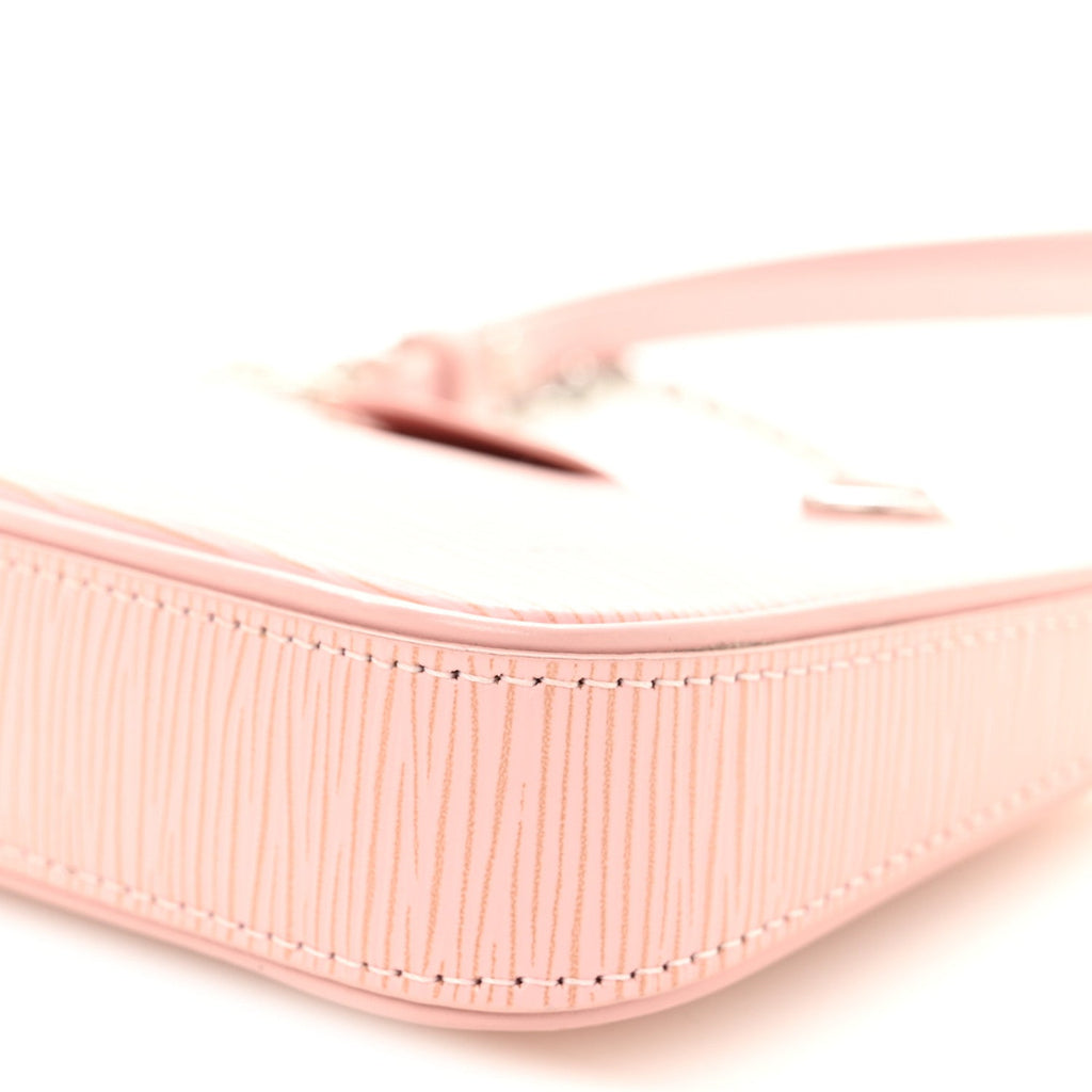 Epi Easy Pouch On Strap Rose Ballerine