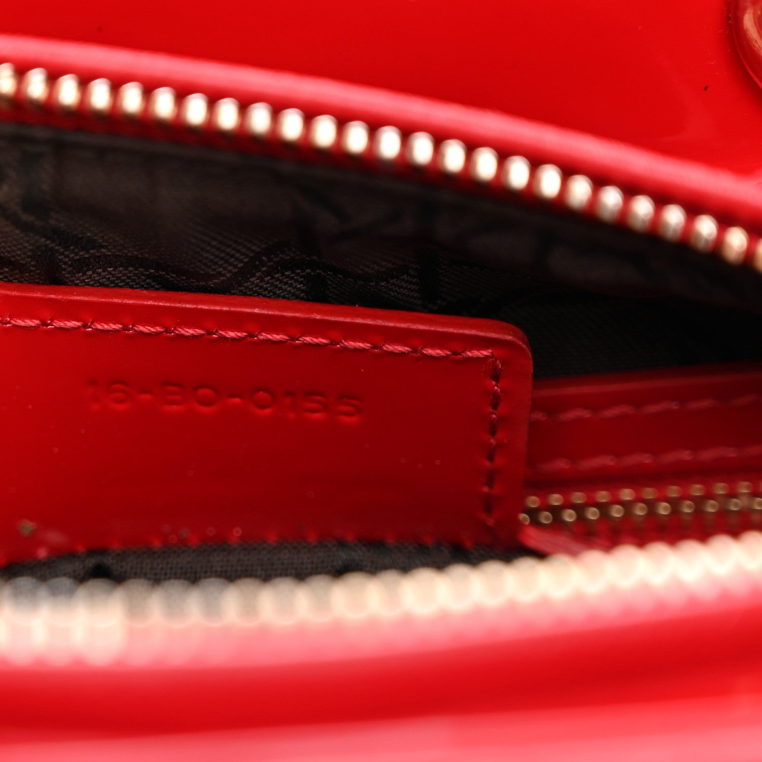 Patent Cannage Medium Lady Dior Red