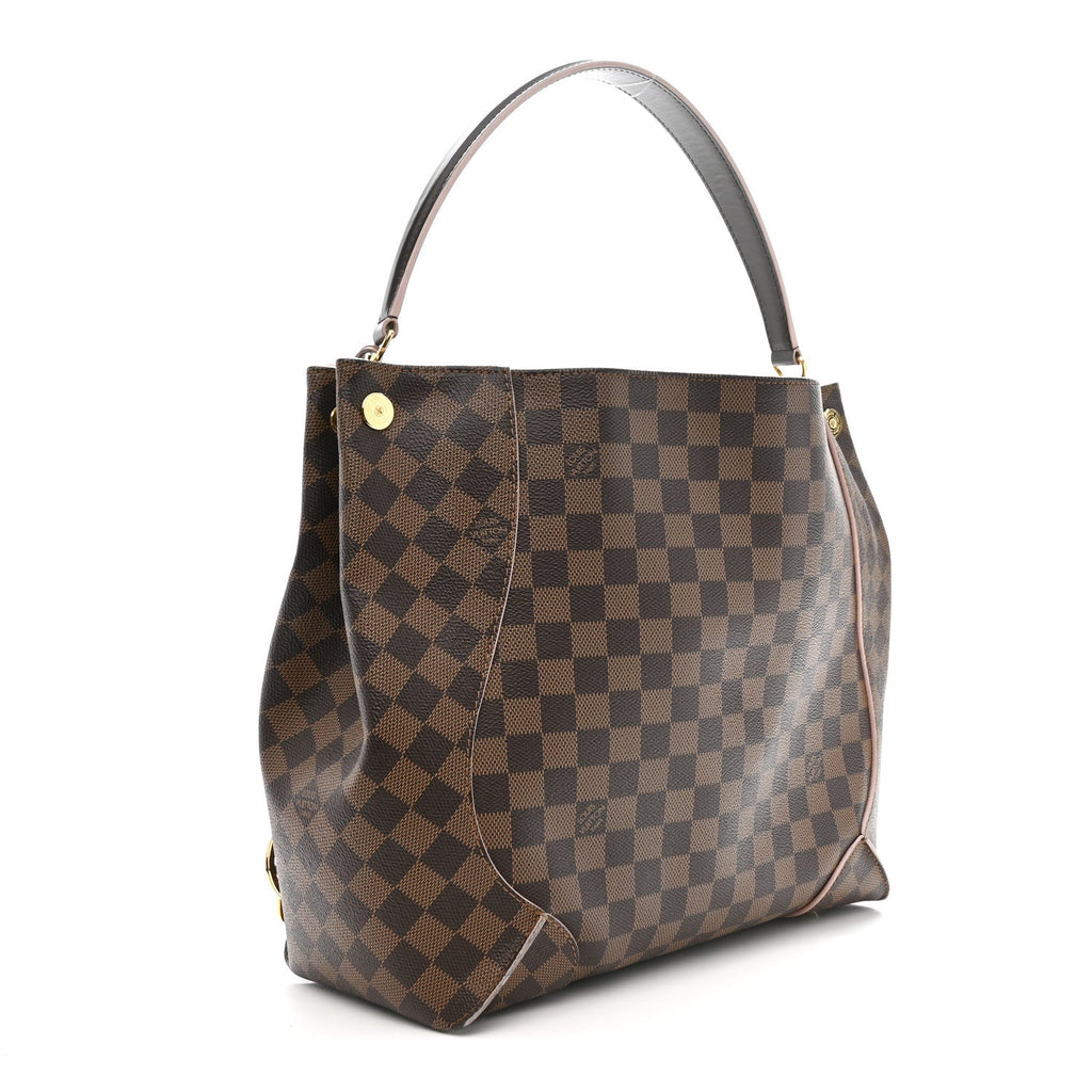 Damier Ebene Caissa Hobo Rose Ballerine