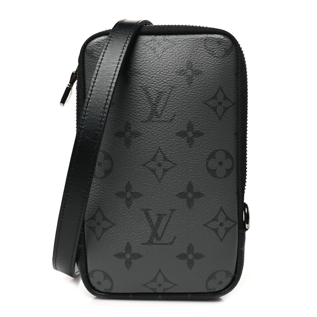 Monogram Eclipse Reverse Double Phone Pouch