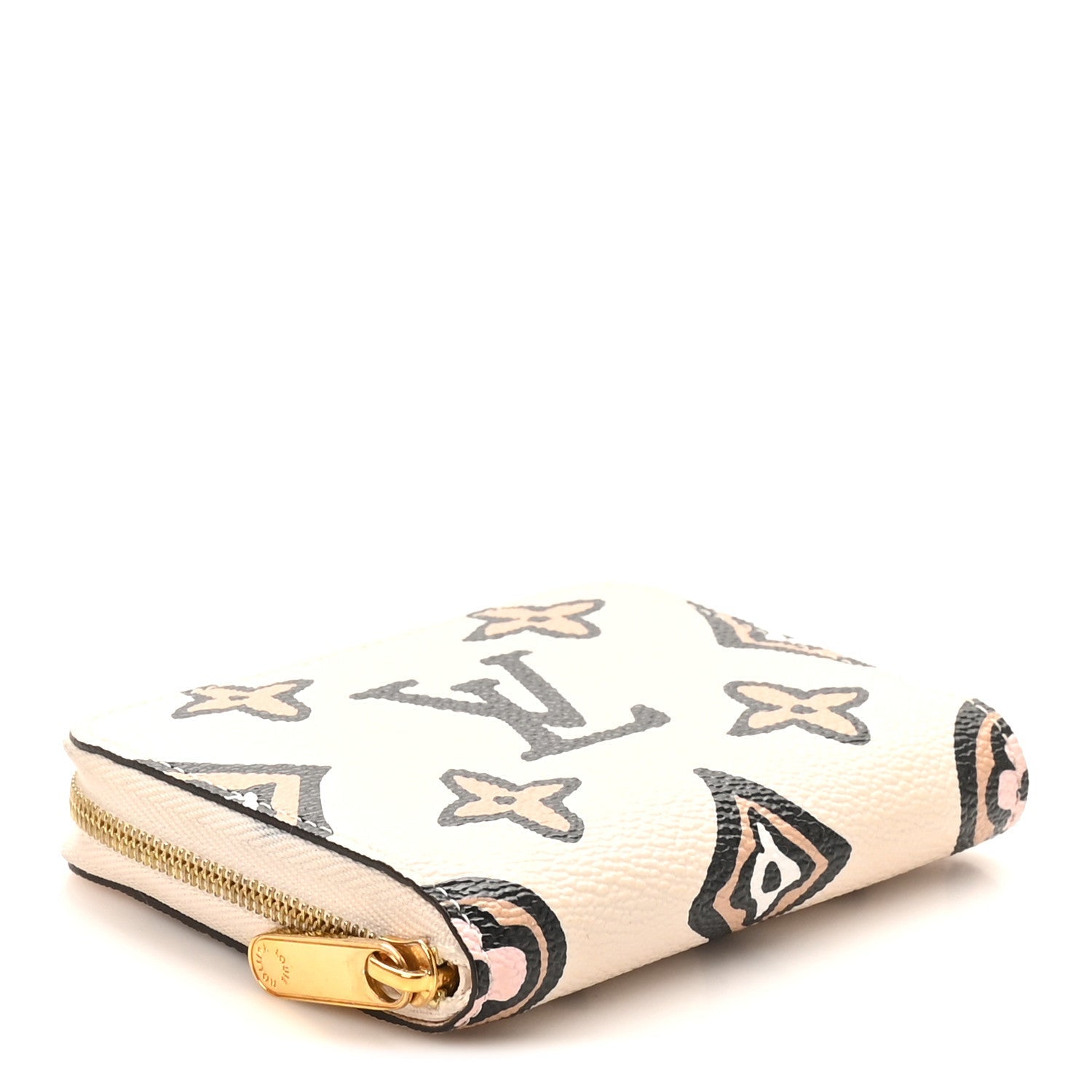 Monogram Giant Wild At Heart Zippy Coin Purse Creme