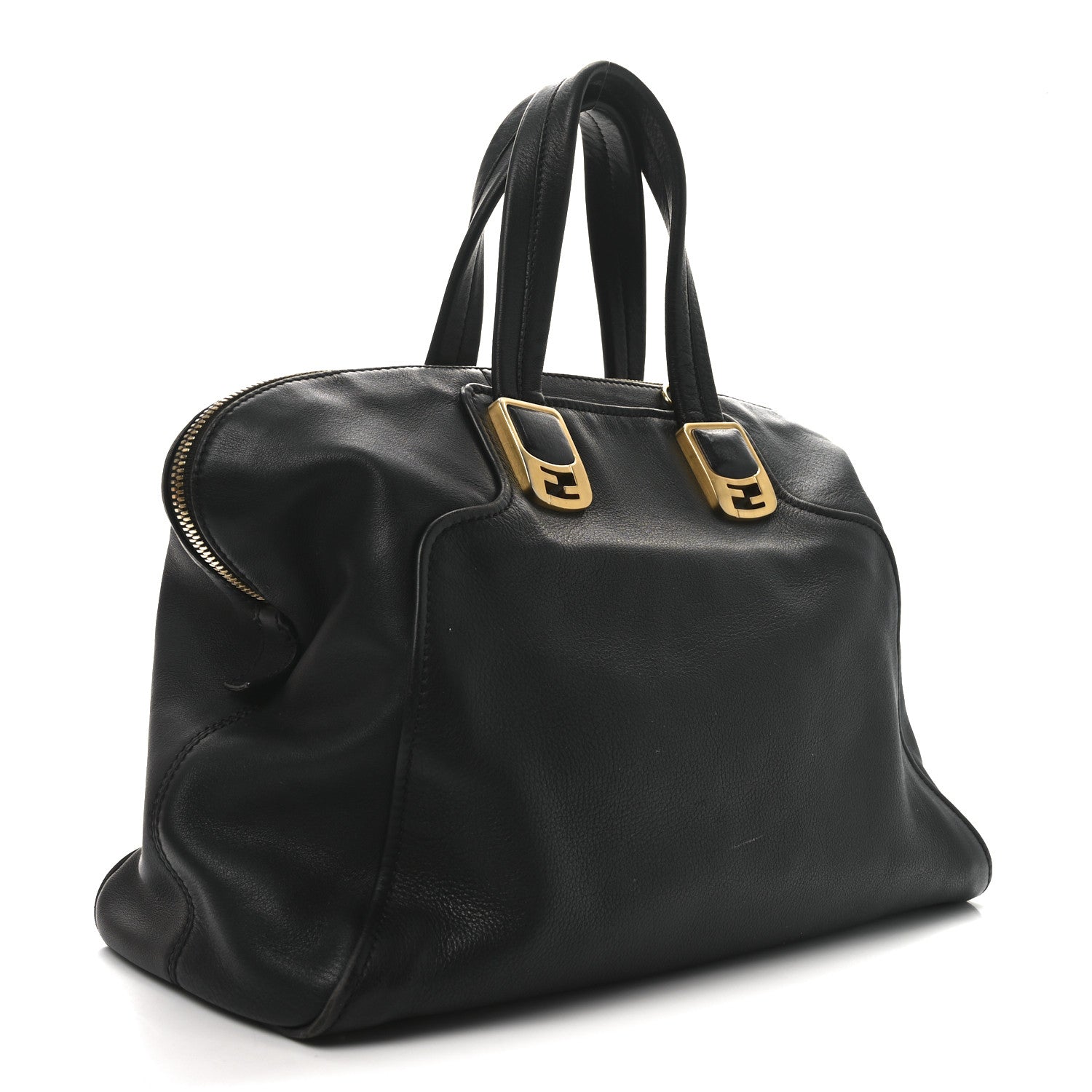 Vitello Dolce Marmol Large Chameleon Tote Black