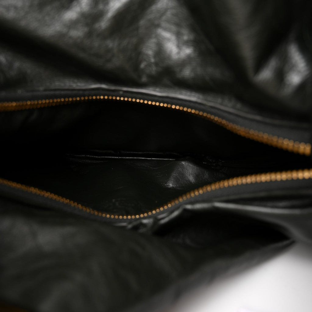 Calfskin Foulard Shoulder Bag Dark Green