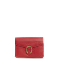 Gucci Cross Body Dionysus Chain Wallet in Hibiscus Red, Leather