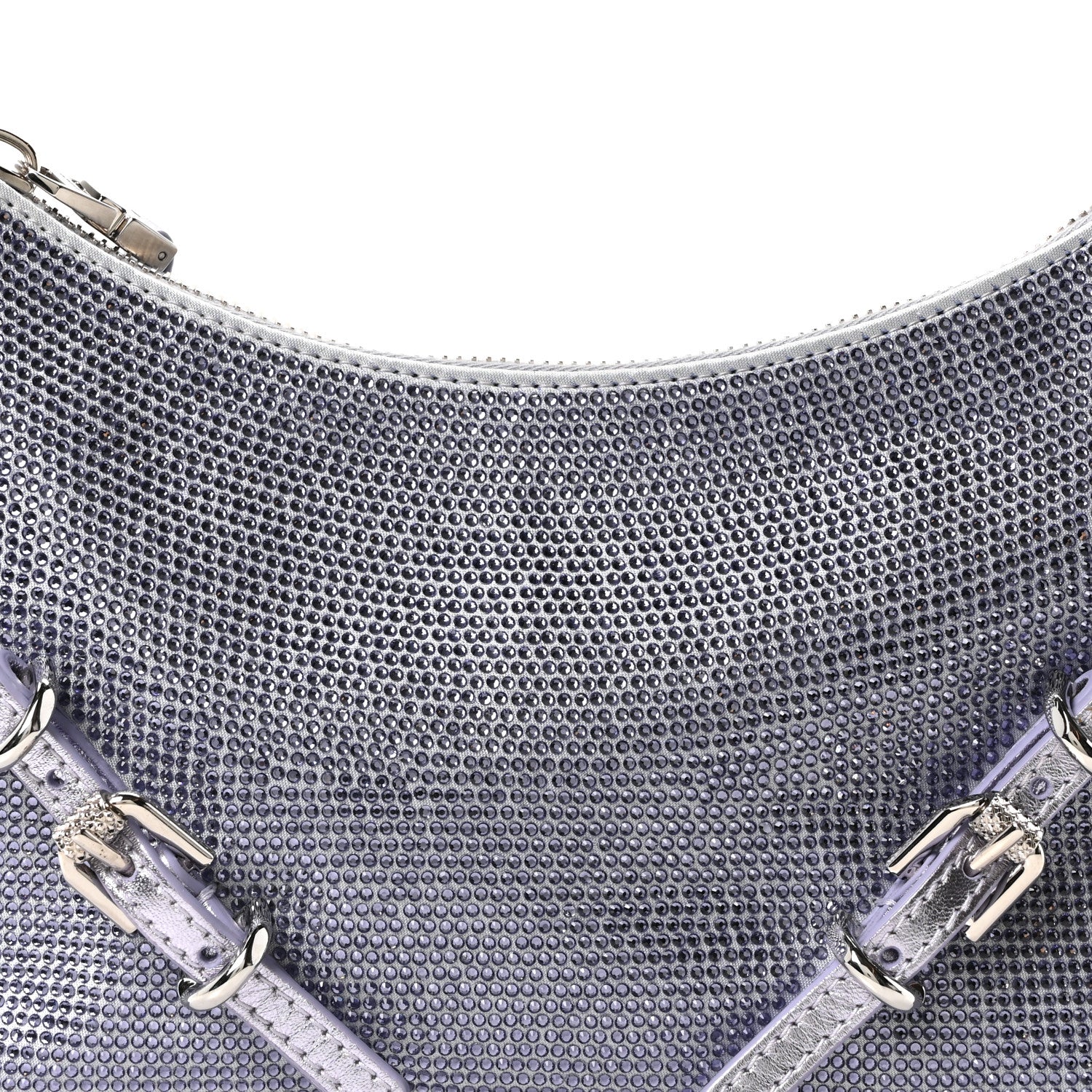 Satin Strass Mini Voyou Boyfriend Party Bag Lavender