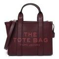 Grained Calfskin Small The Tote Bag Burgundy