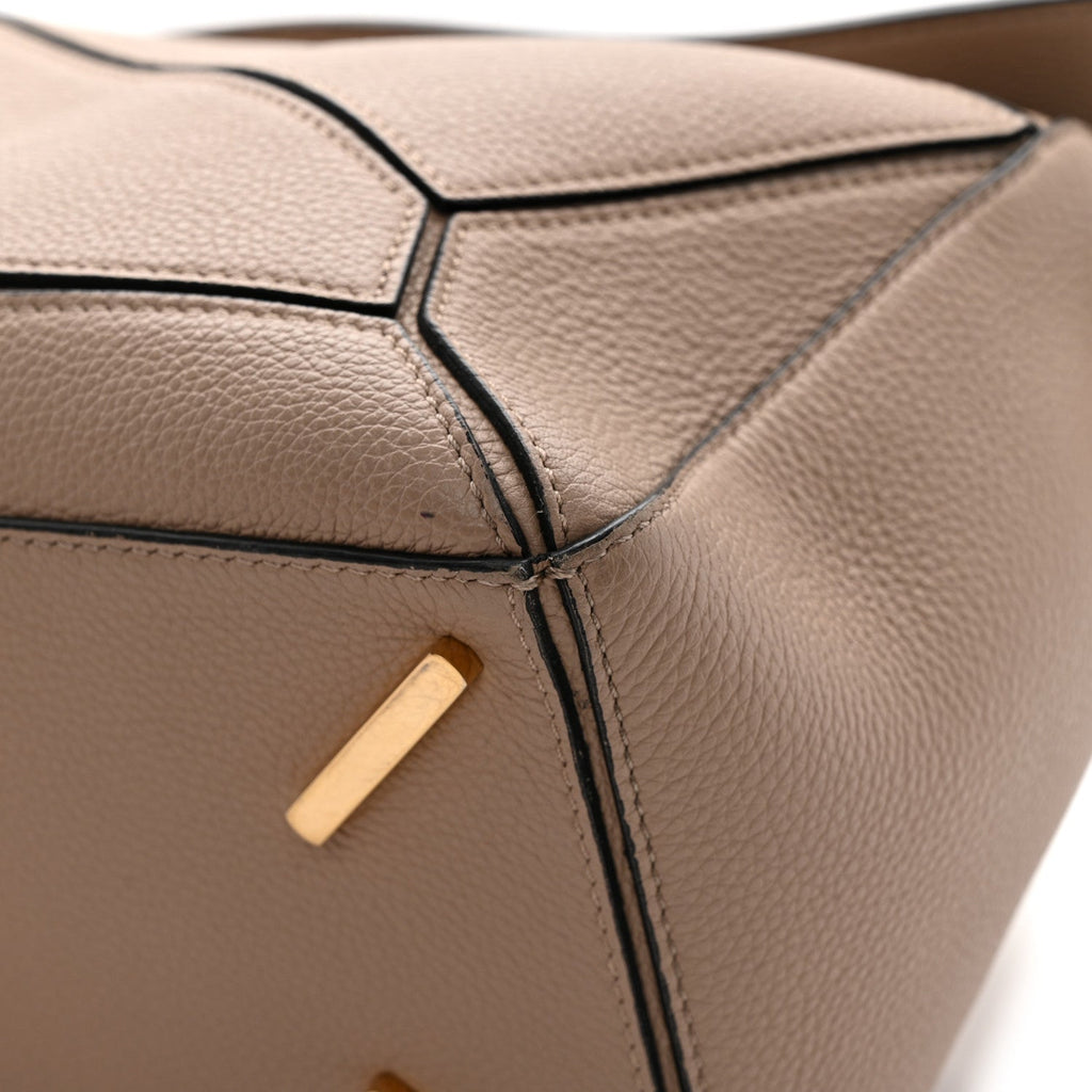 Calfskin Medium Puzzle Bag Sand