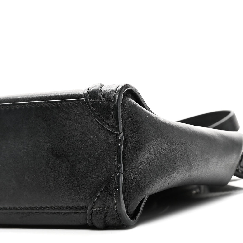 Smooth Calfskin Nano Luggage Black