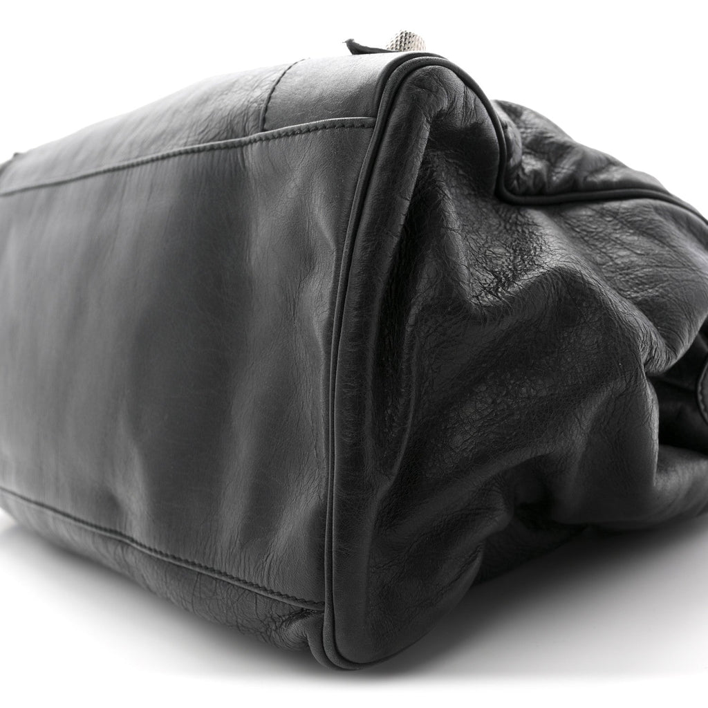 Agneau Giant 21 Silver Hardware Mid Day Black