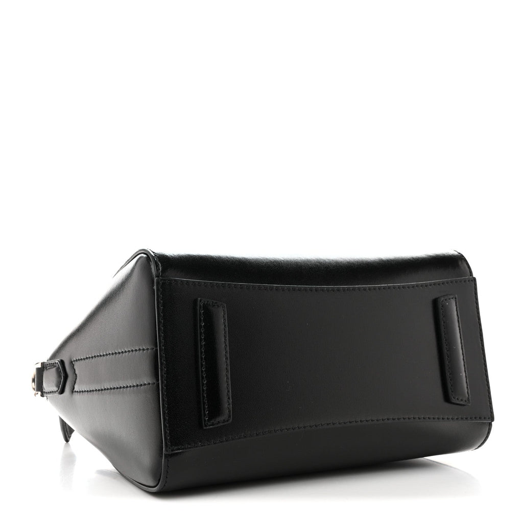 Shiny Lord Calfskin Mini Antigona Black