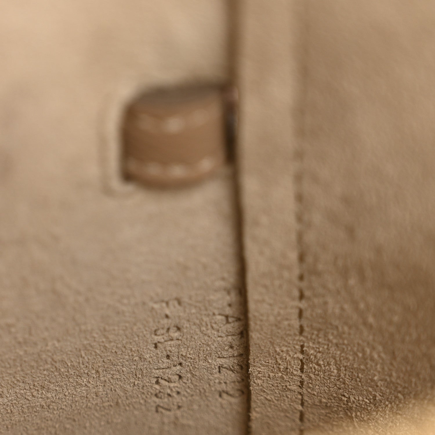 Grained Calfskin Nano Belt Bag Light Taupe