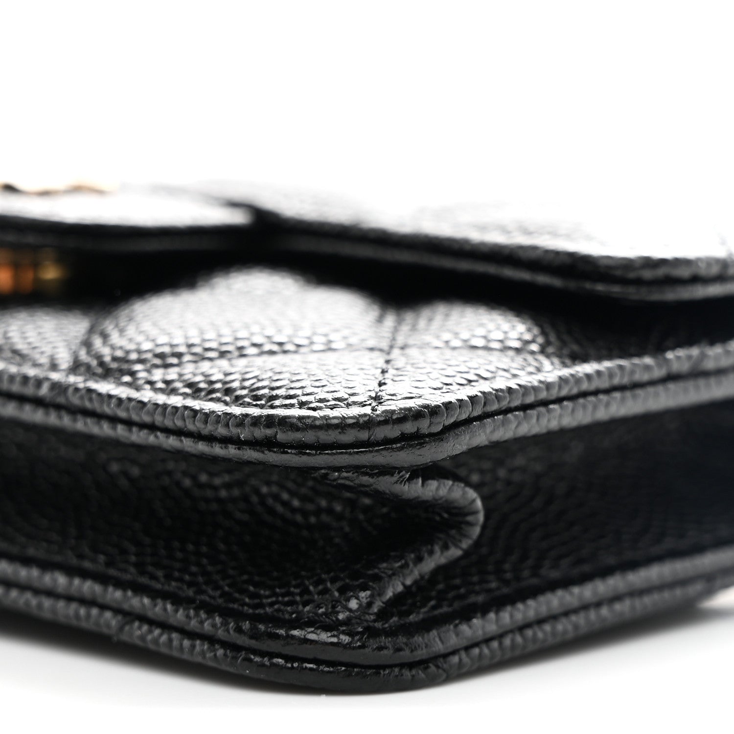 Caviar Quilted Mini Chain Bag Black