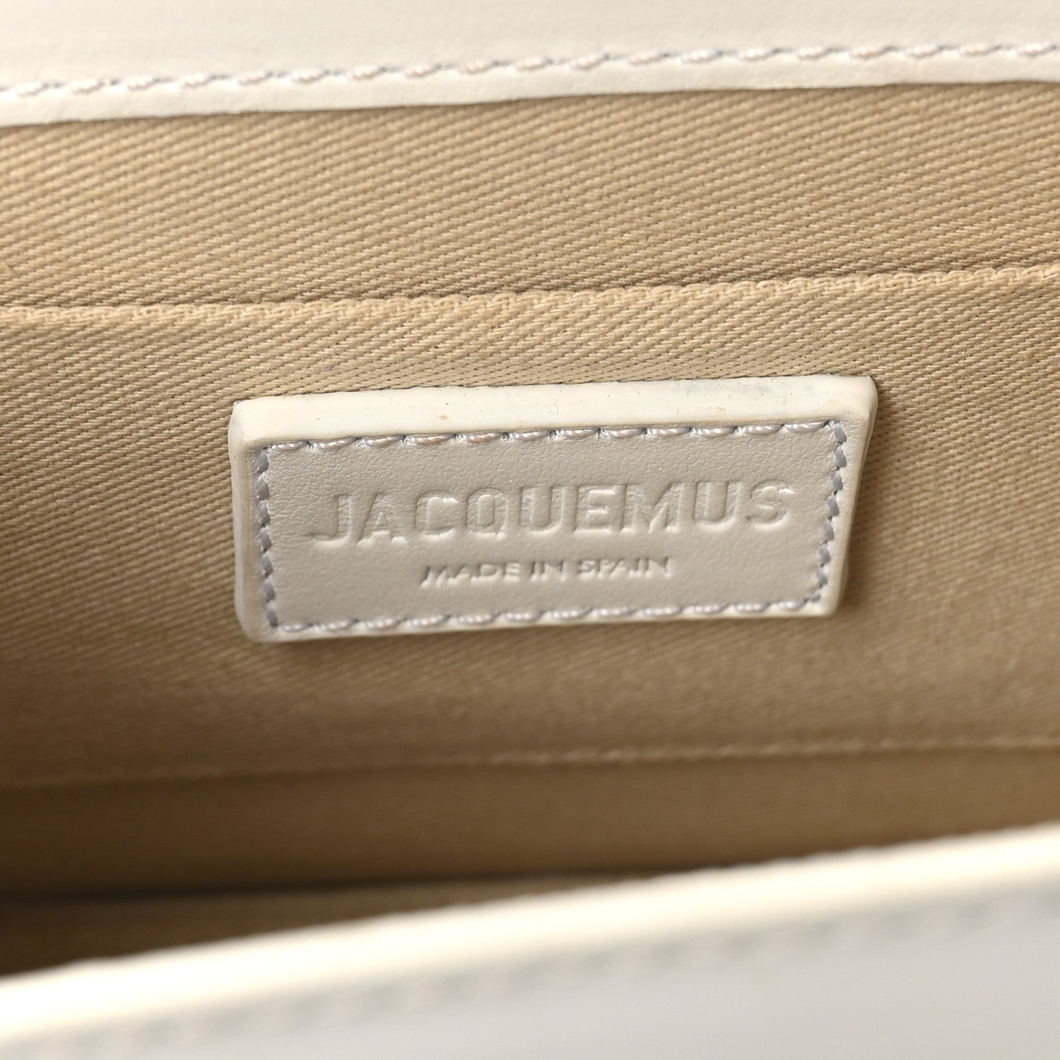 Smooth Calfskin Le Chiquito Noeud White