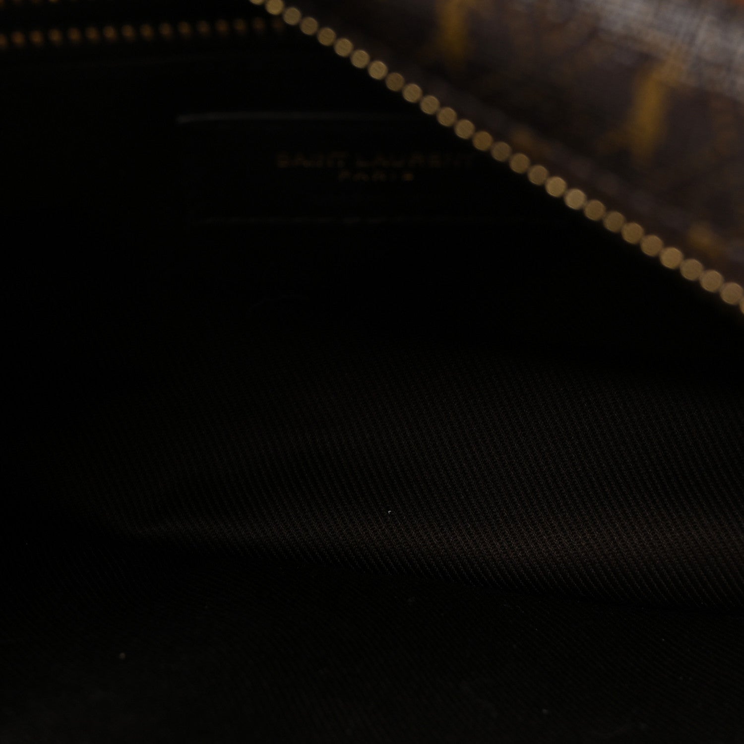Canvas Smooth Calfskin Le Monogramme Camera Bag Chestnut