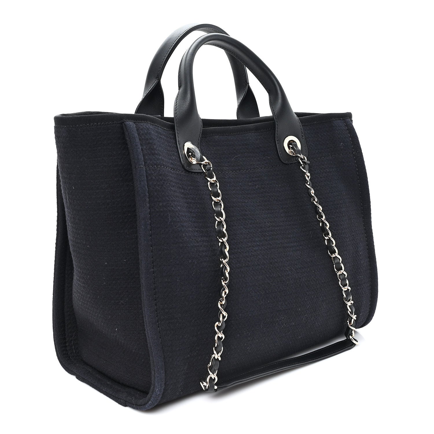 Mixed Fibers Small Deauville Tote Black