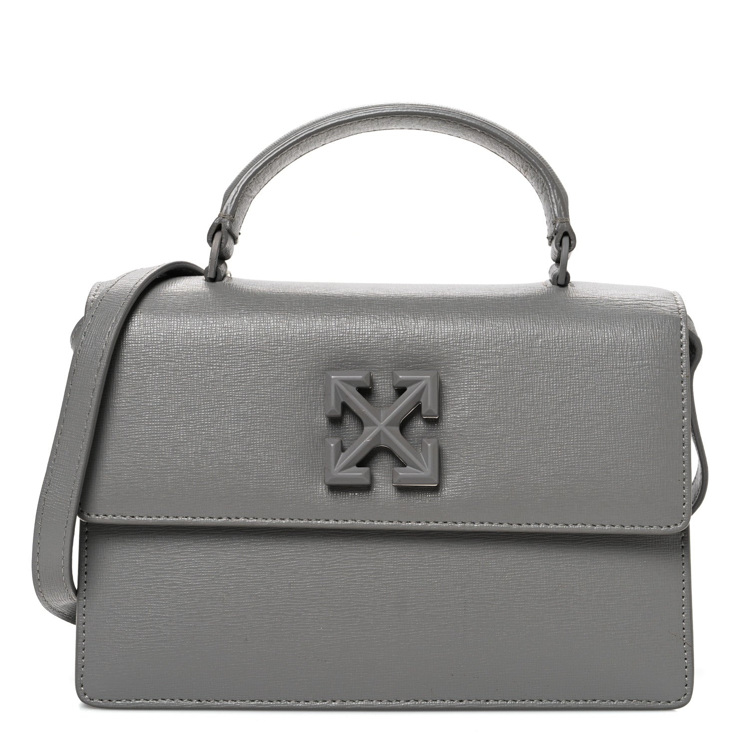 Saffiano Jitney 1.4 Top Handle Bag Grey