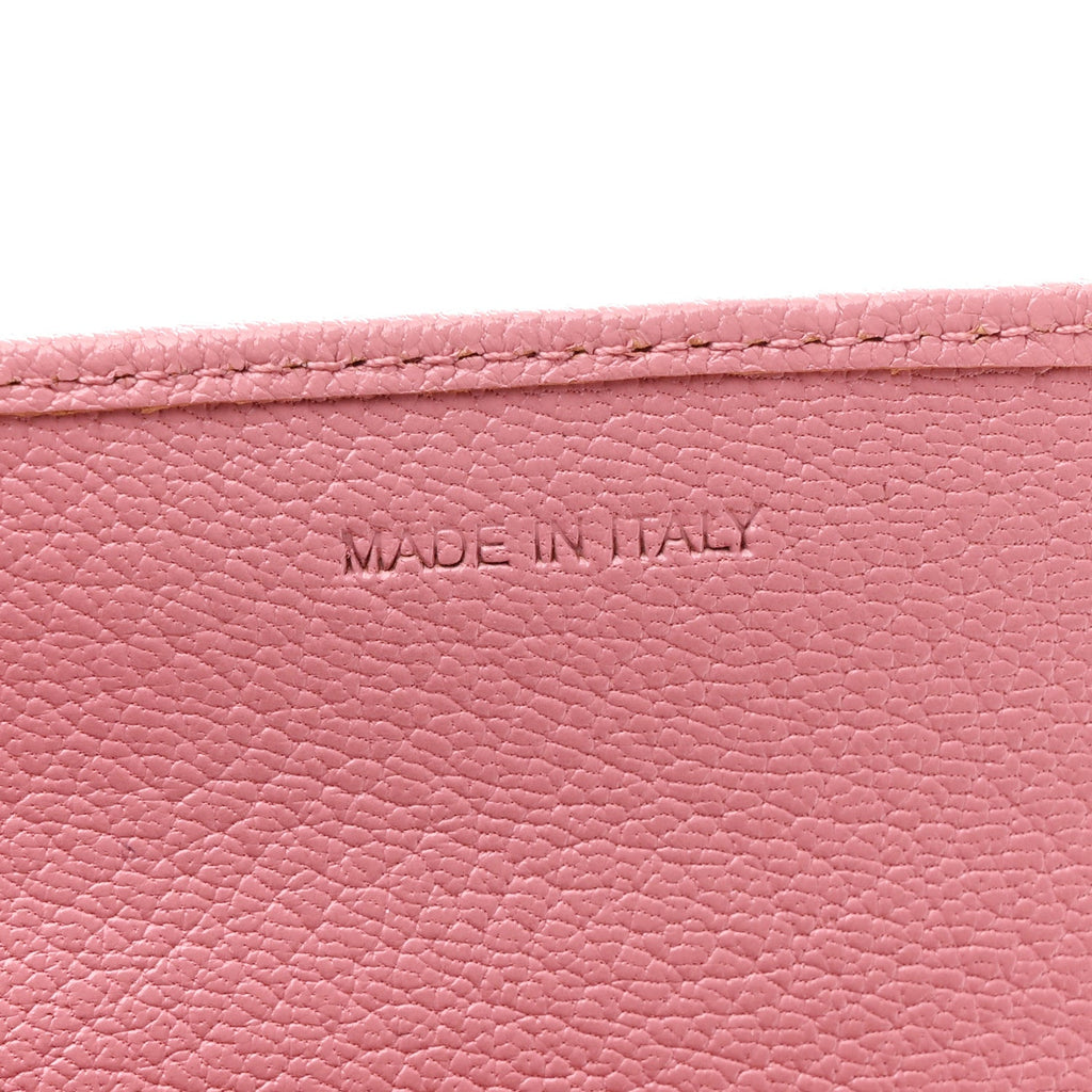 Goatskin Madras Bicolor Wallet On Chain Rosa Gemma