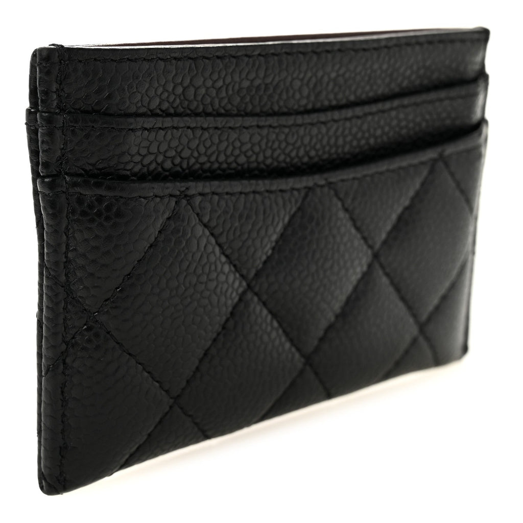 Caviar Quilted  Holder Black