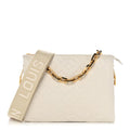 Lambskin Embossed Monogram Coussin PM Cream