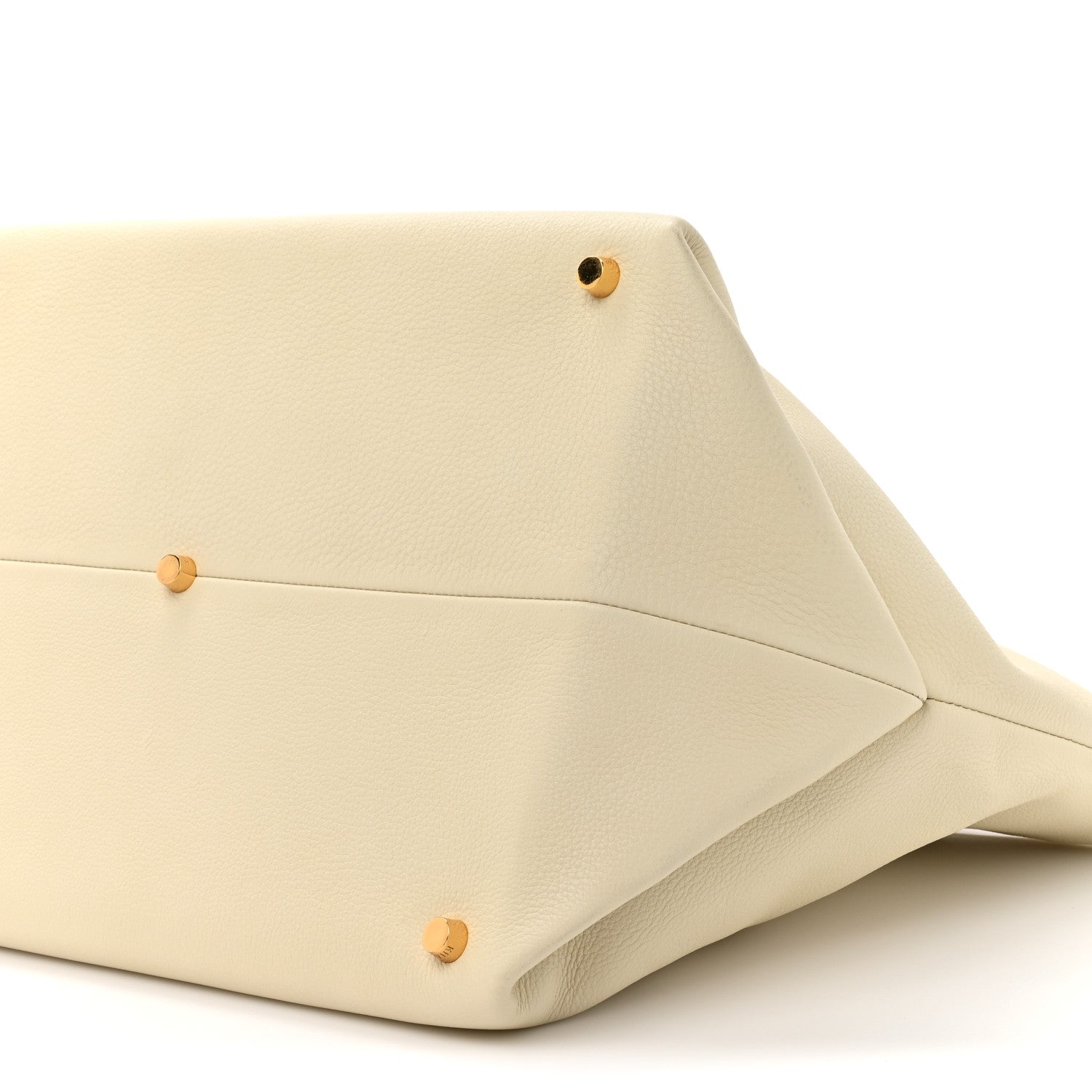 Pebbled Calfskin Medium Amelia Tote Ivory