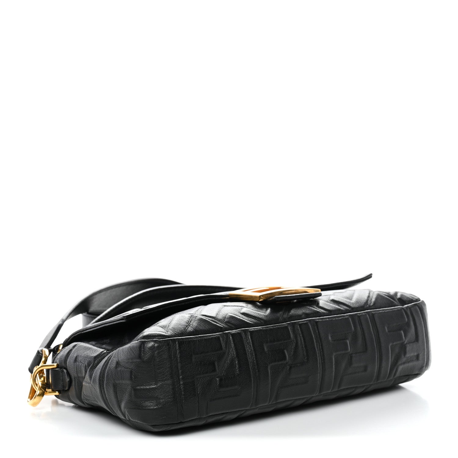 Nappa FF 1974 Embossed Baguette Black