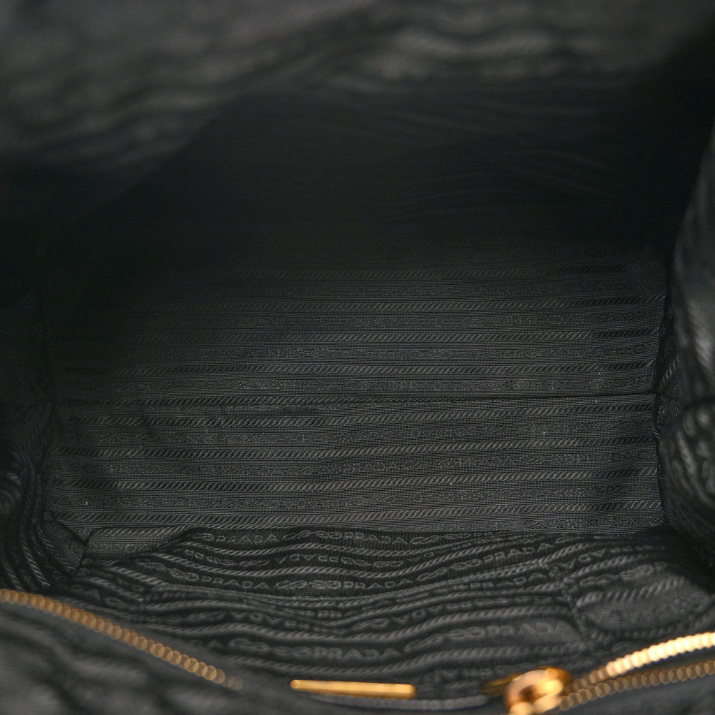 Tessuto Nylon Saffiano Tote Black
