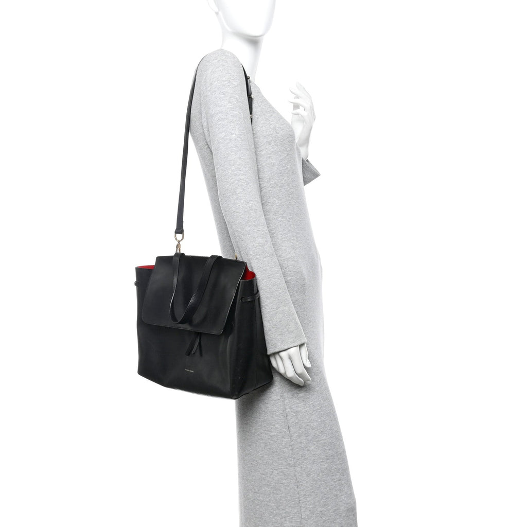 Calfskin Lady Bag Black Flamma