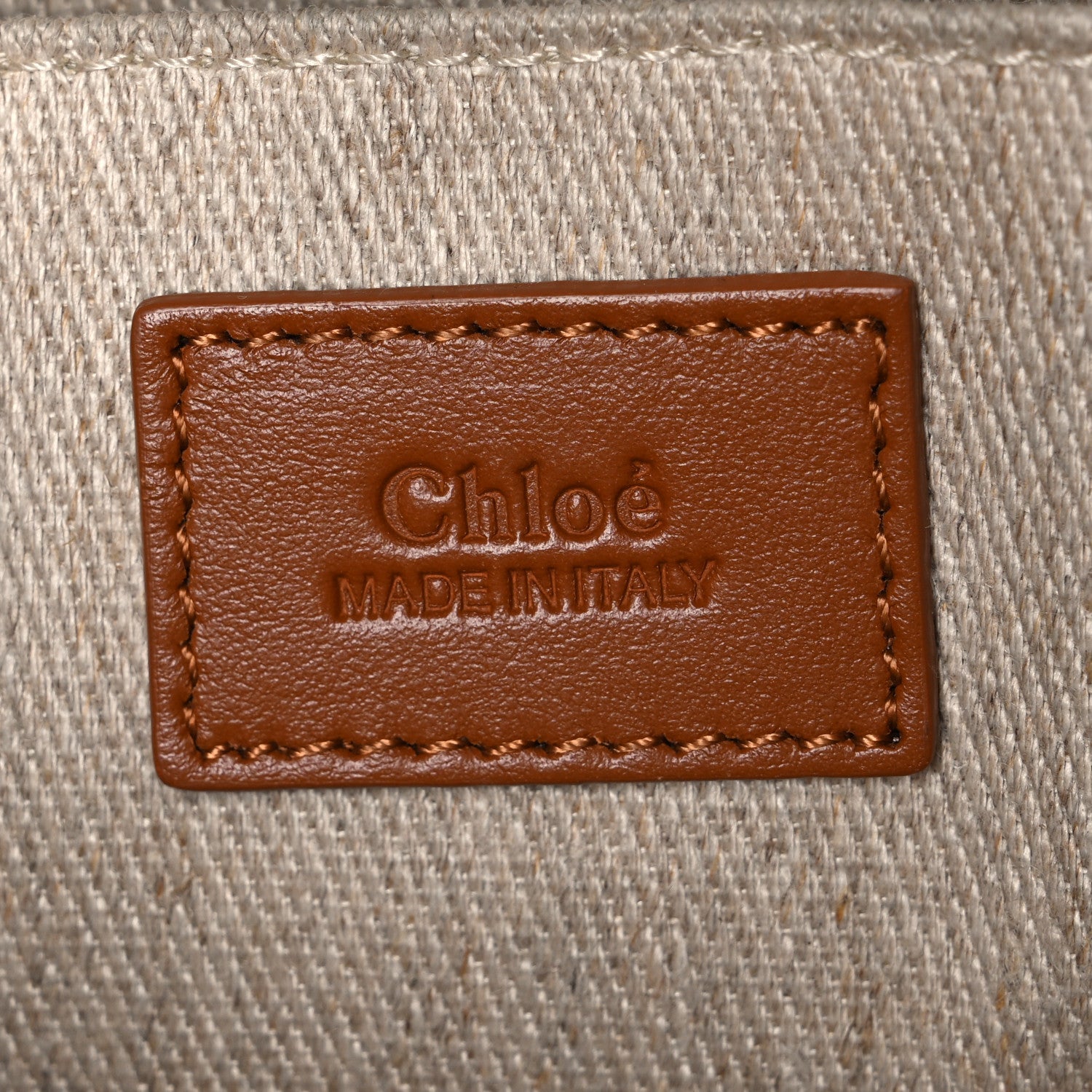Calfskin Medium Woody Tote Caramel