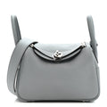 Taurillon Clemence Mini Lindy 20 Gris Pantin