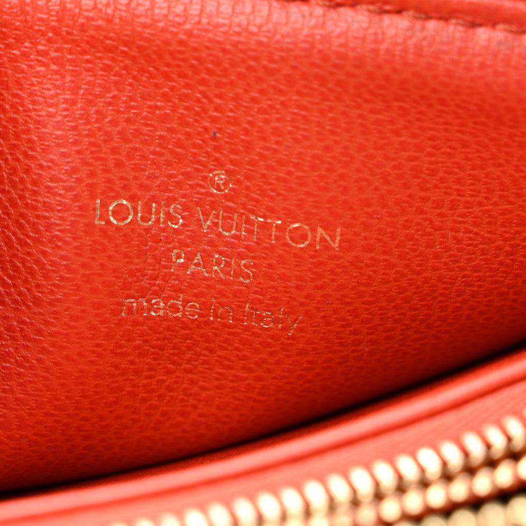 Lambskin Embossed Monogram Coussin BB Black