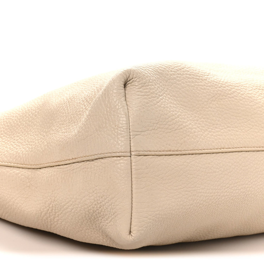 Vitello Daino Shopping Tote Sabbia