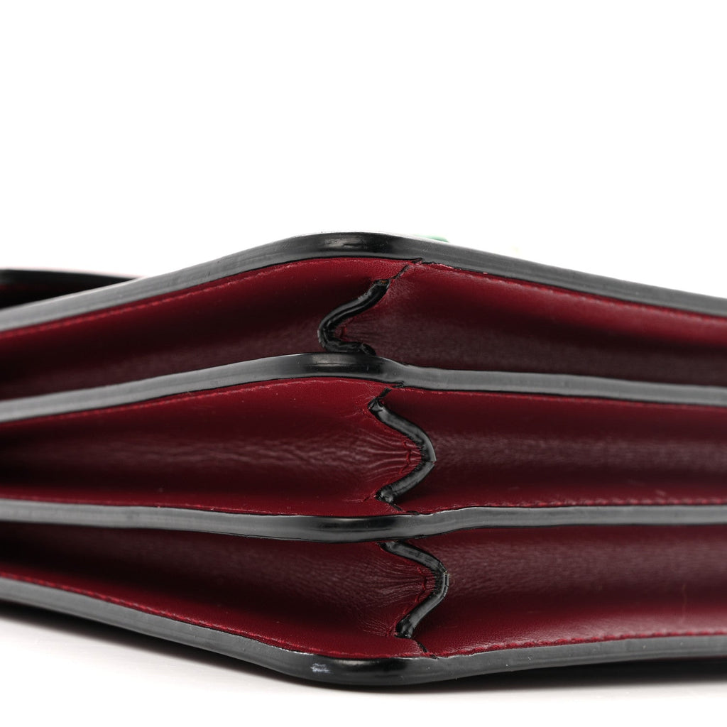 Calfskin Serpenti Forever Top Handle Burgundy